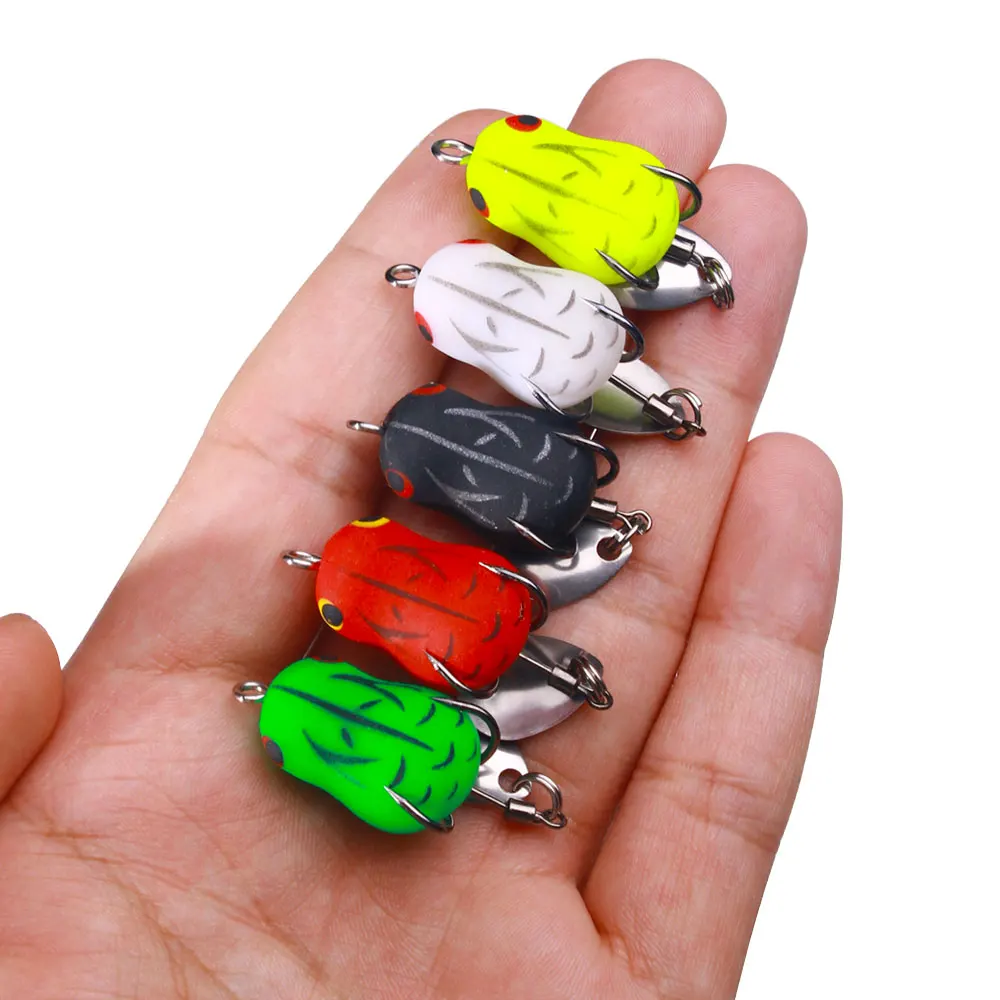 Wholesale Topwater Fishing Artificial Insect 25mm 2.9g Mini Soft Lures Frog Fishing Lures