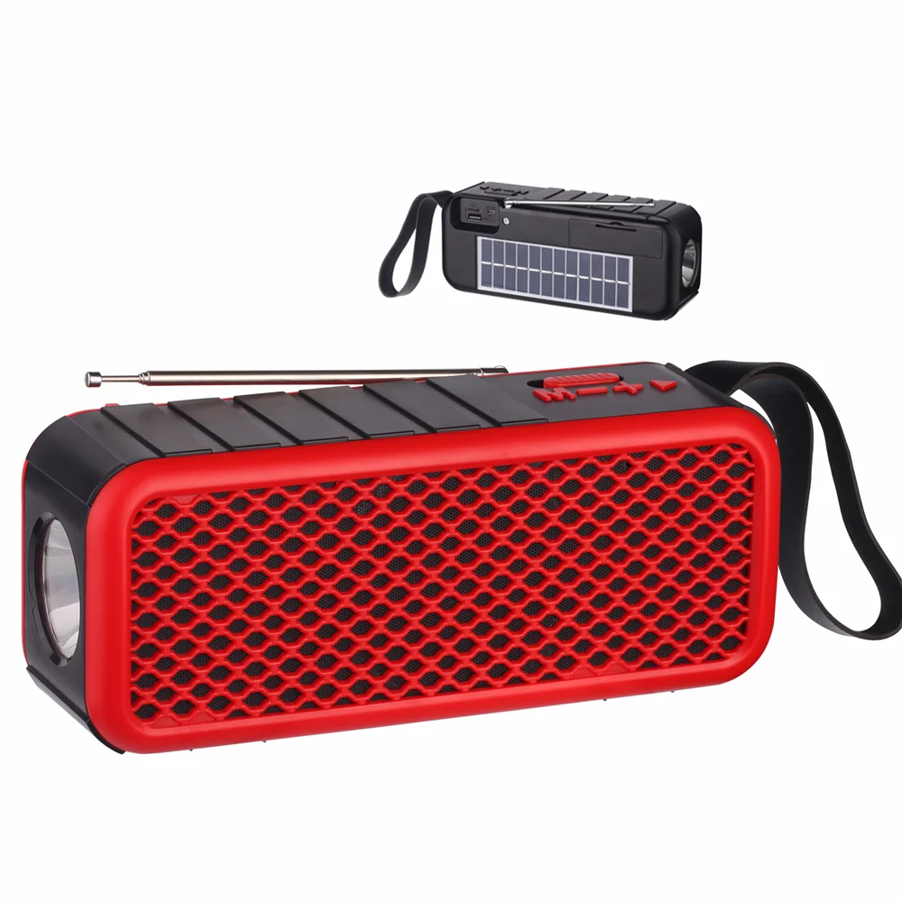 IS-X17 2020 latest bluetooth wireless speaker solar charging led lamp and radio USB TF card player - ANKUX Tech Co., Ltd