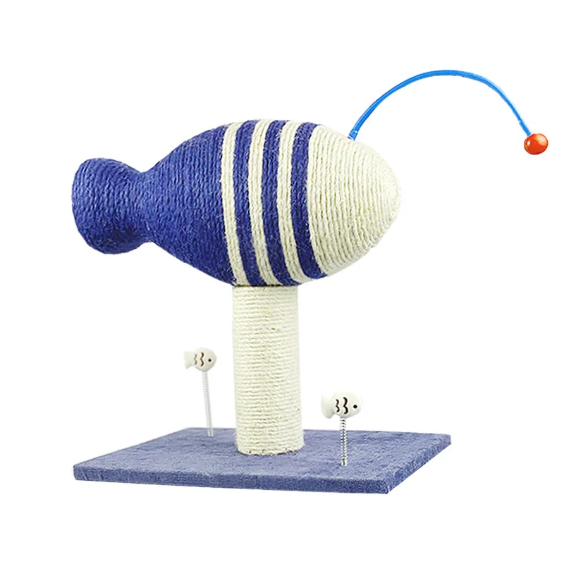 

Amazon Pet Large Vertical Sisal Cotton Rope Grinding Cute Cat Scratching Post Lantern Fish Flying Cat Scratching Board Tree Toy, Customized color