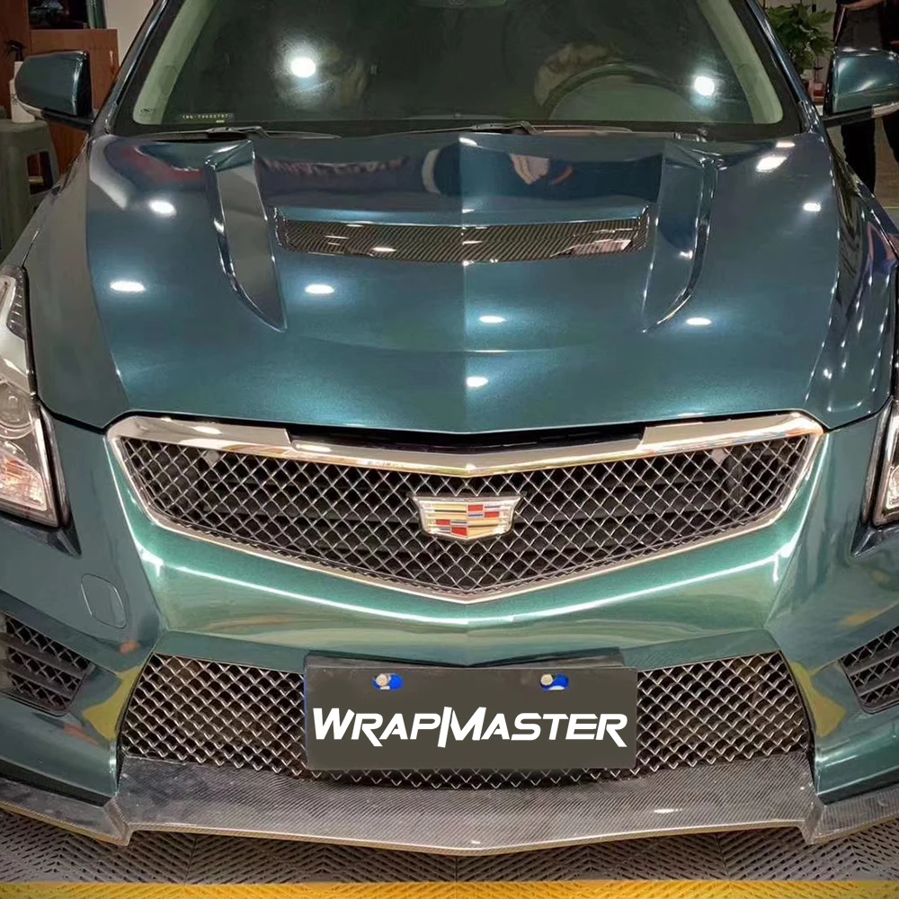 

WRAPMASTER 1.52*18m Super Gloss Metallic Stone Green Car Sticker Vinyl Dropshipping Products Wrapping