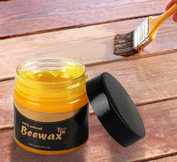 Wood Seasoning Beewax Wood Care Wax Home Cleaning Polished Waterproof Wear-Resistant Natural Beeswax Furniture Maintenance