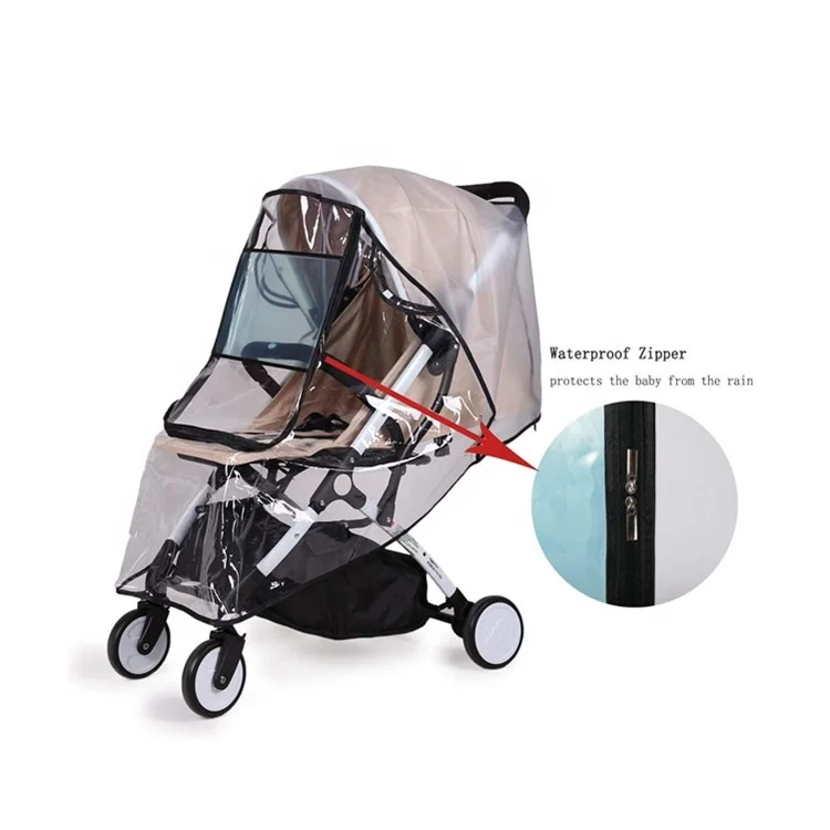 
Windproof waterproof baby stroller rain cover universal baby travel weather shield 