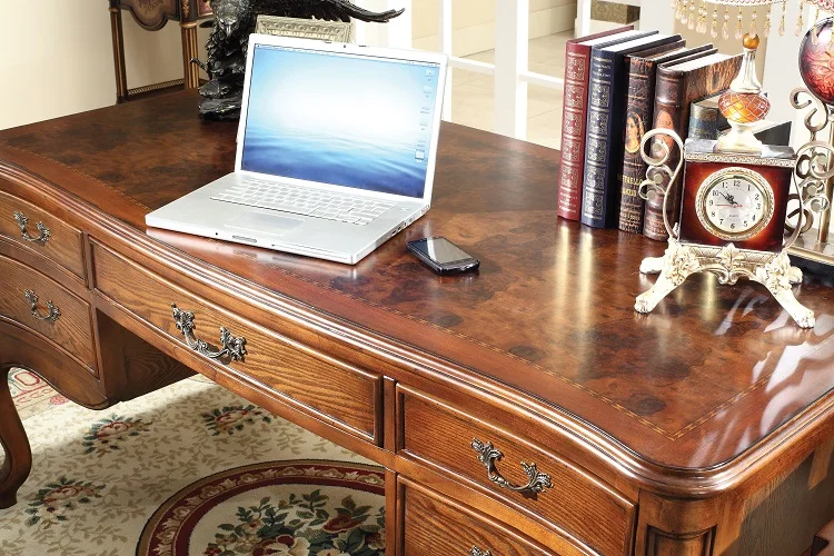 Antique Furniture High Quality Study Table And Study Chair For Study