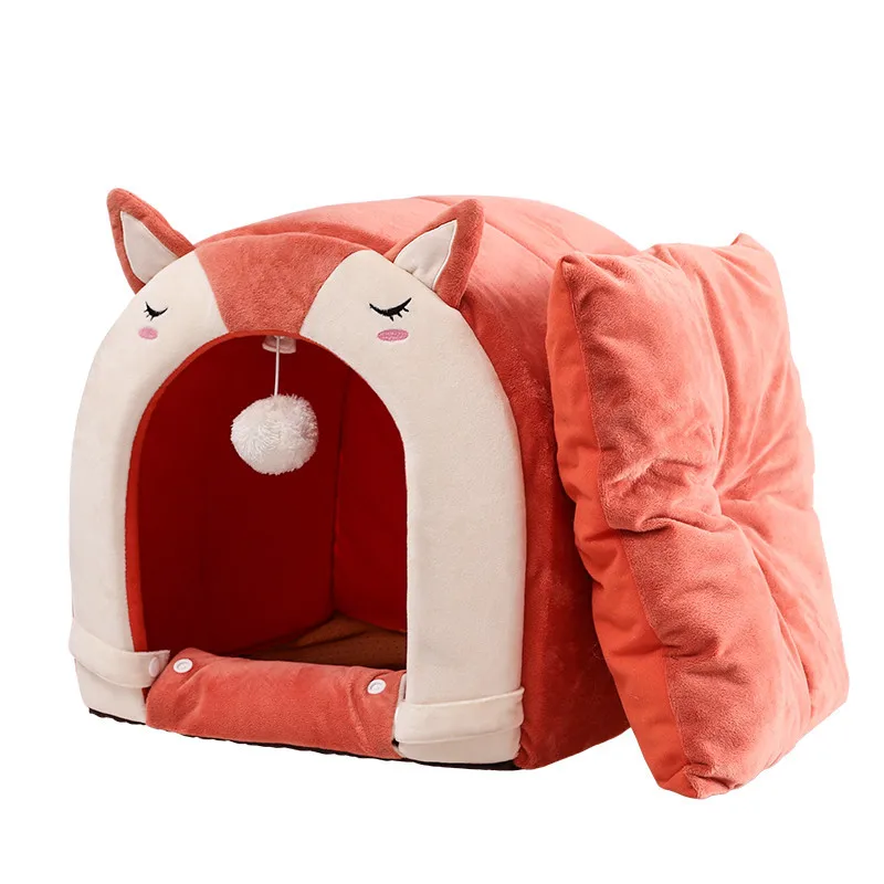 

New arrivals pet luxury sleeping bed animal shape winter warm small pet bed for cat, As picture