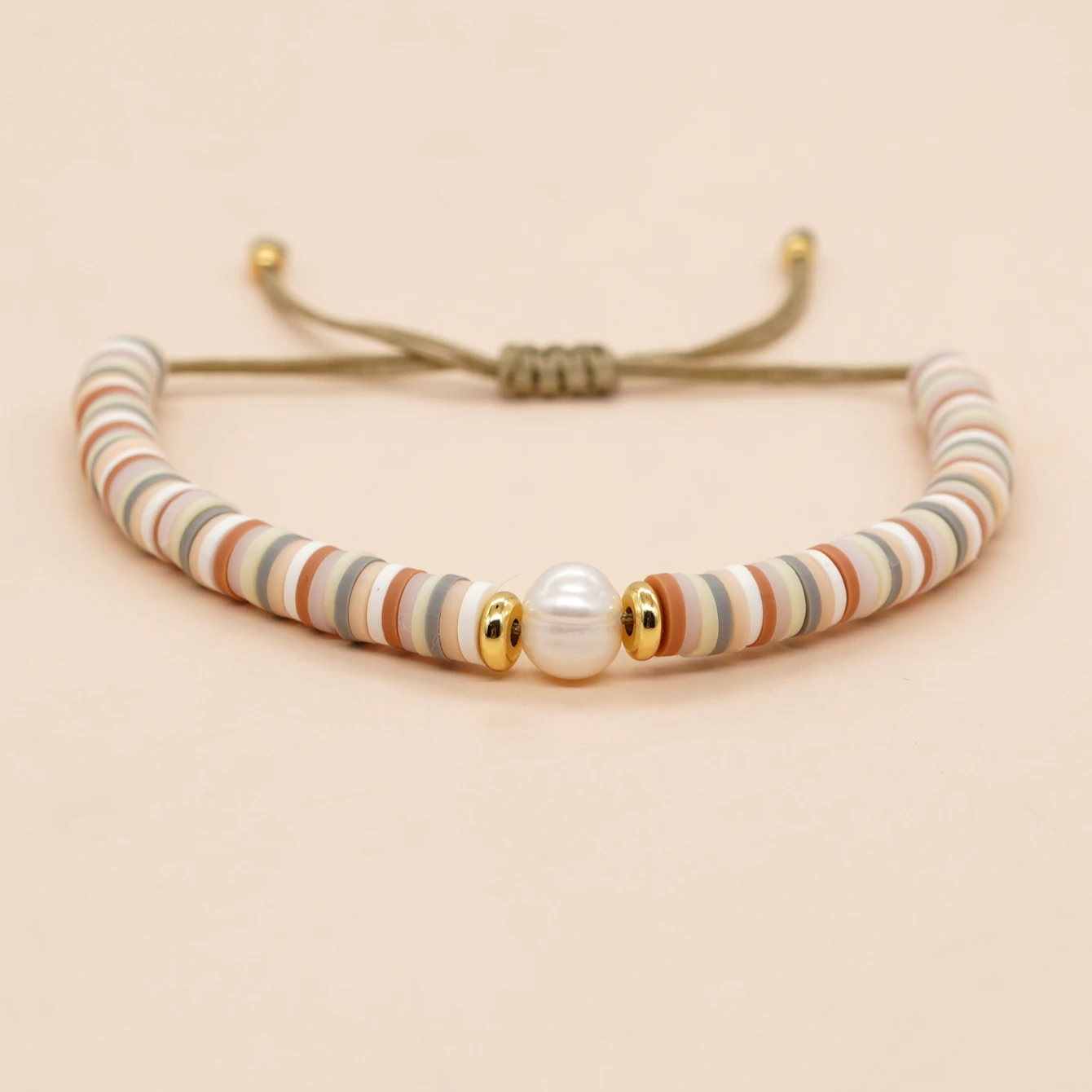 

Go2boho Heishi Pearl Bead Friendship Bracelet Summer Beach Gift For Her Friendship Jewelry Boho Trendy Design