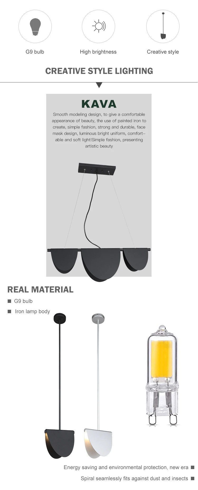 Nordic simple style black sliver iron home loft hanging single decoration lighting pendant lamp