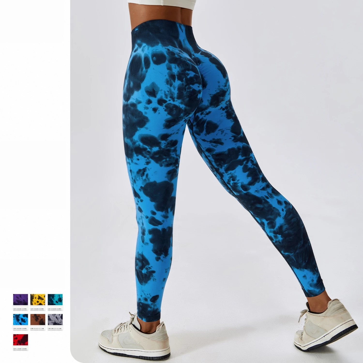 

Tie Dye Printing Butt Lifting Workout Yoga Leggings Fitness Wear Gym Tight Women Scrunch Yoga Leggings