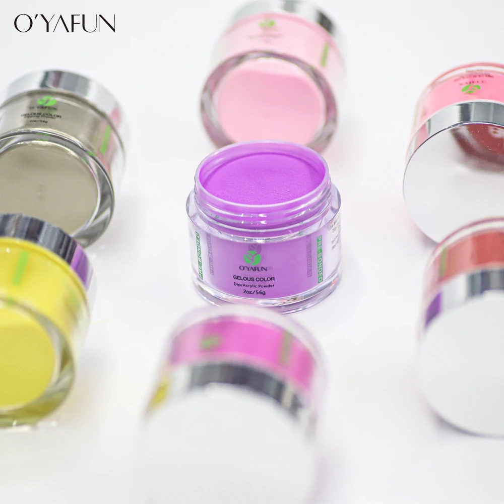 

New Popular Dipping Powder 2023 High Quality Wholesale Dipping Powder Jars 0.5oz 1oz And 2oz Nail Art Extension Dipping Nails