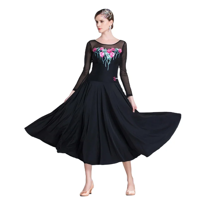 

M-18247 Round sexy ballroom dance dress high-end salsa samba costume women ballroom tango practice dress for sale, Customized