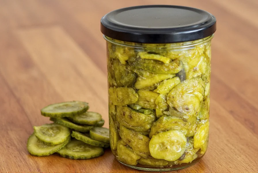 Glass jars of giardiniera stored in a pantry