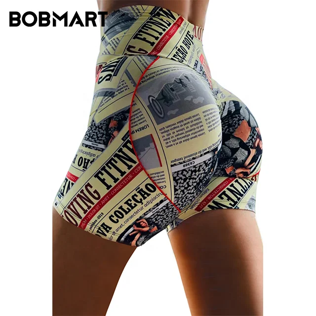 

Bobmart OEM Paisley Printed High Waist Lift Up Sexy Yoga Cycling Fitness Sports Pants