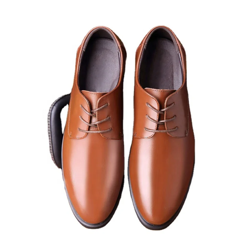 

Hot trending breathable dress men's genuine leather formal shoes, Black brown