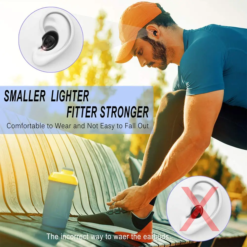 
mini Sport TWS earbuds portable charging case earphone game headphone 