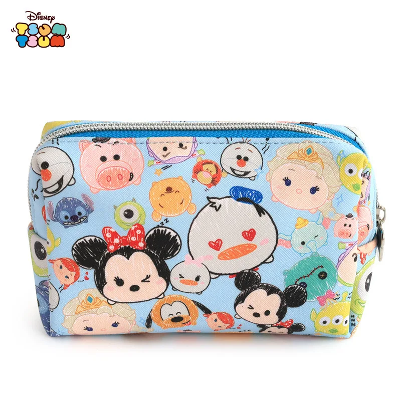 

Custom New Disney Cute Cartoon Printed Cosmetic Bag Women Makeup Bags Female Zipper Cosmetics Bag Portable