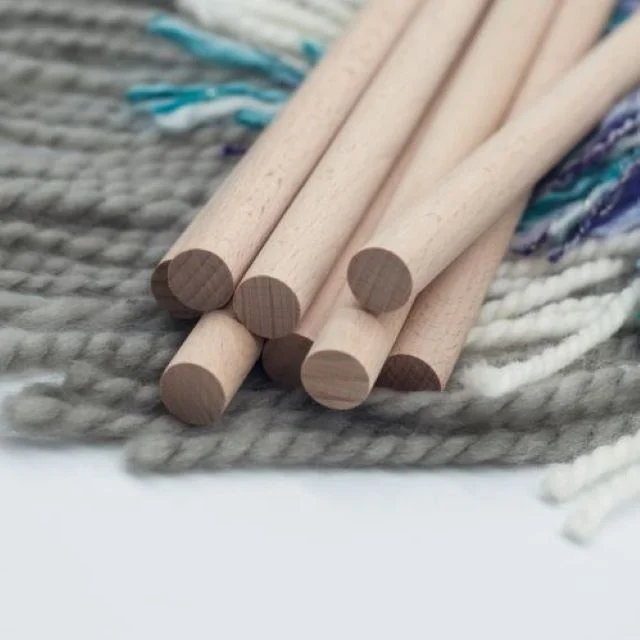 

Wooden Macrame Dowel Rods 6 pcs with 3 different lengths, Natural wood color