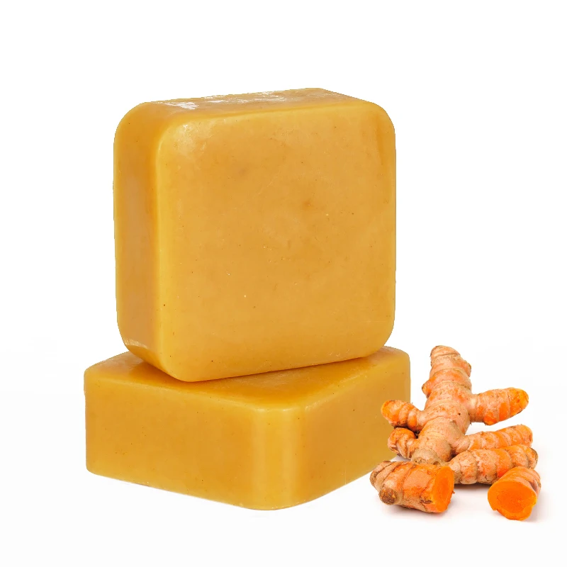 

Amazon Top Seller Natural Hand Made Anti Acne Remove Pimples Dark Spots Organic Herbal Turmeric Soap For Face&Body