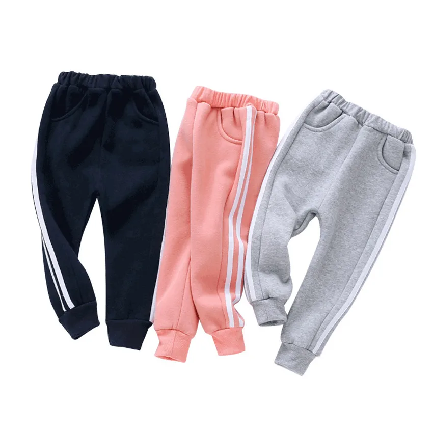 

Kids Joggers Baby Boys Girls Autumn Spring Sweatpants Kids Sports Pants Children Casual Trousers Boy Thick Joggers 2021 New