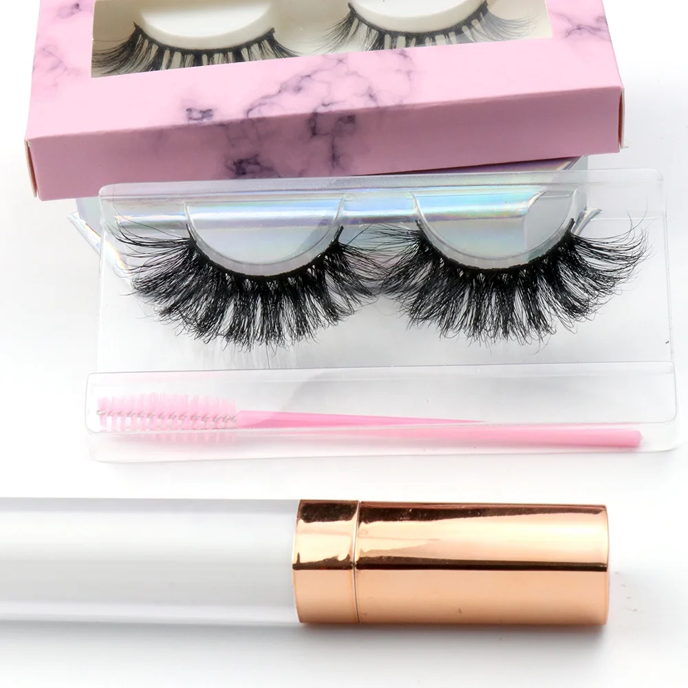 

Wholesale Custom Own Logo Faux Eyelashes Packaging Box 15mm 25mm 3D Mink Fur Eyelash Vendor