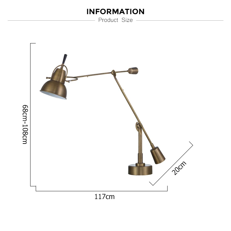 rotary shade desk lamp flexible