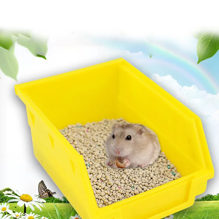

Indoor ret mouse poop clean square hamster toilet bathroom big queen size, Picture