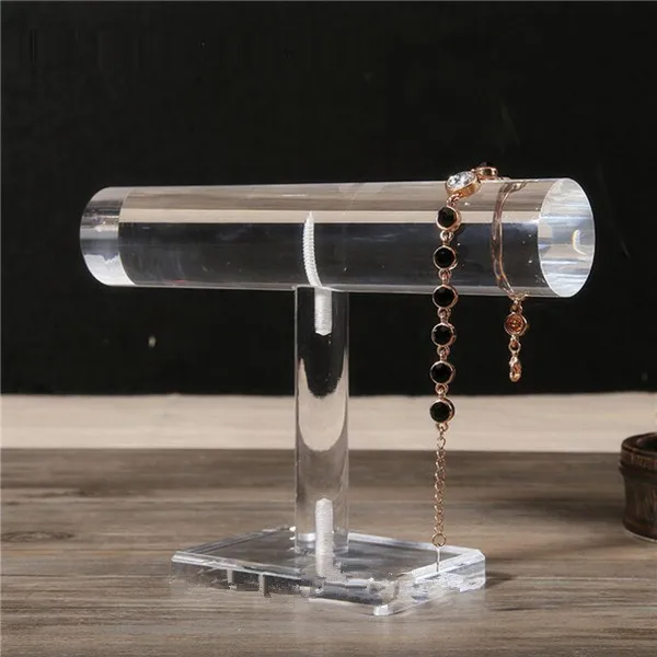 

T bar bangle display showcase acrylic bangle bracelet watch stand display for jewelry store