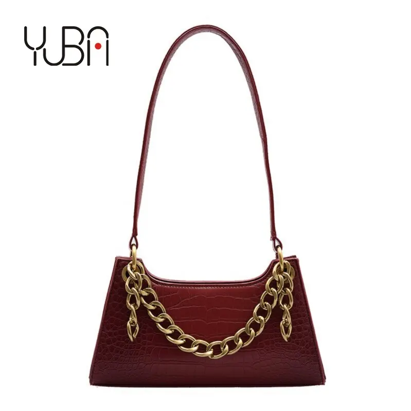 

wholesale winter vintage crocodile pattern leather small chain crossbody bag for woman handbags, Customizable