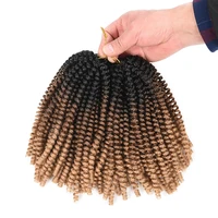 

Wholesale 8 Inch Crochet Braid Fiber Spring Twist Curly Hair