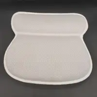 

3D bath pillow washable quickdry breathable air mesh fabric neck pillow SPA Bathtub Pillow, non slip with suction cup