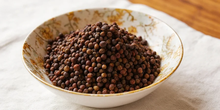 Manual pepper grinder in action
