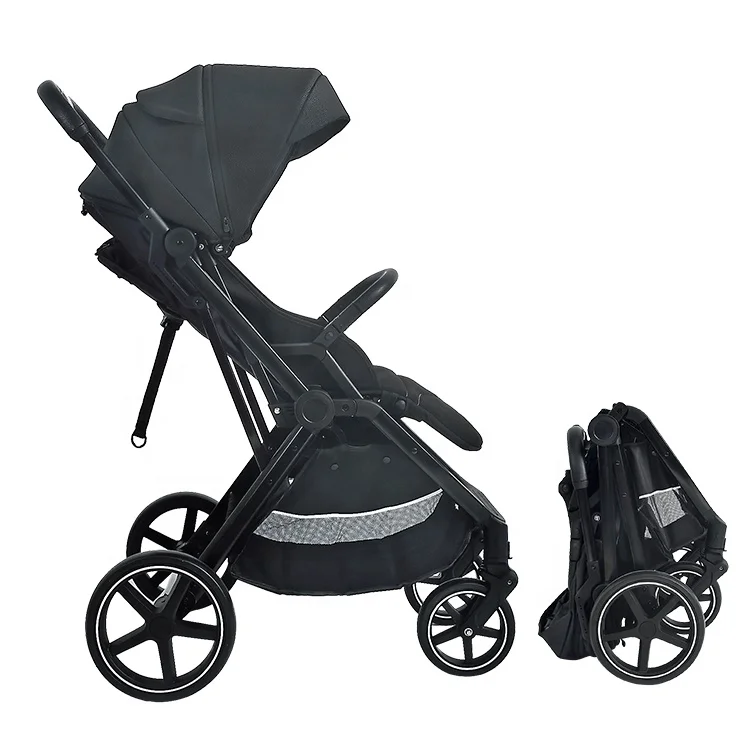 

Wholesale Compact Baby Strollers Lightweight Two-way Carriage Portable Baby Stroller, Black or custom