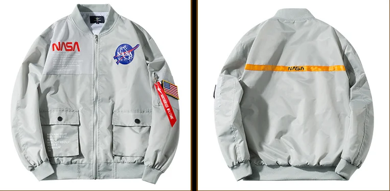 hypest fit nasa bomber jacket