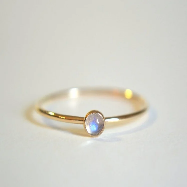 

New design customized product gold indian moonstone ring 925 Sterling silver wedding ring