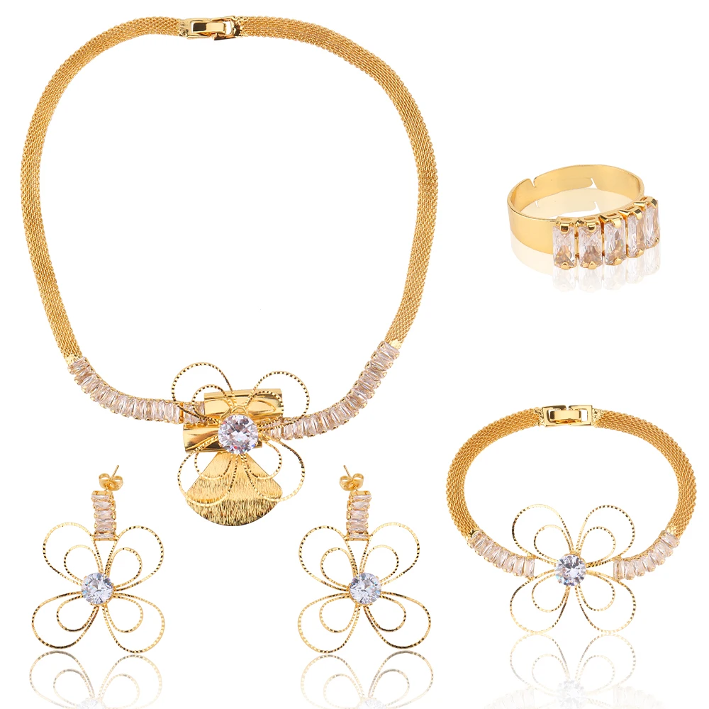 

Wholesale Plated Saudi Arabia Gold Onyx African Beads Brazilian Big Bridal Classic Choker Wedding Costume Jewelry Sets Necklace