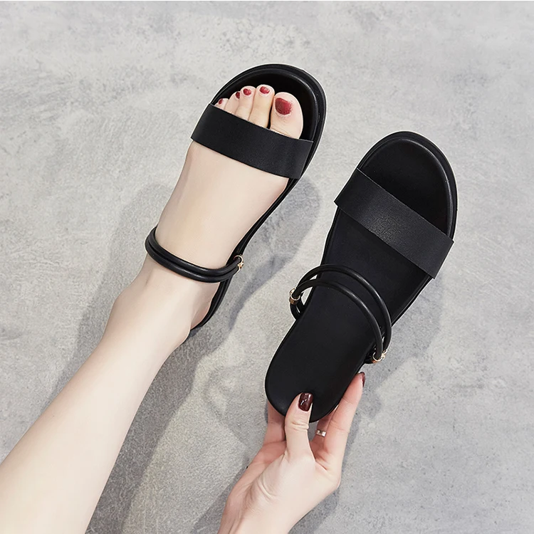 

new fashion summer beach shoes for girls wholesale custom flat womans slippers outdoor sandal for women