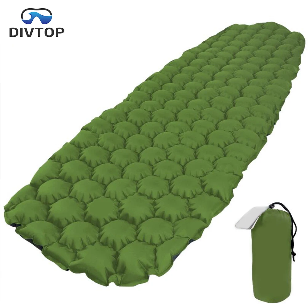 

Air Mattress Camping Sleeping Pad Self Inflating Mat Inflatable Camp Mat for Travel, Royal blue, green, orange, dark blue, gray, black