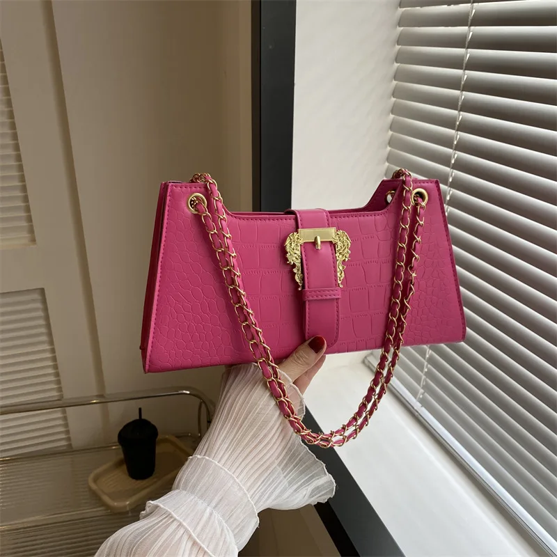 

Hot selling designer white pu leather shoulder bag ladies purses and handbags fashion women chain crossbody bolsas femininas bag