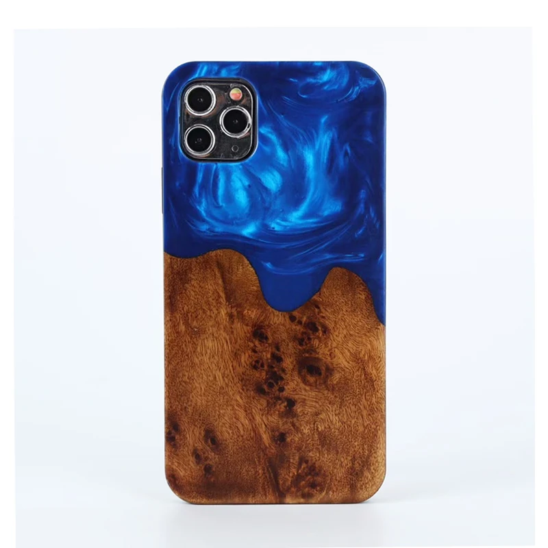 

Premium Wood Color Resin Mobile Phone Case For iPhone 8 XS 11 12 13 Pro Max