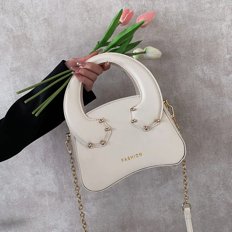 

NEW trendy white purses handbags for women's hand bags ladies cute tiger claw shoulder bag for summer