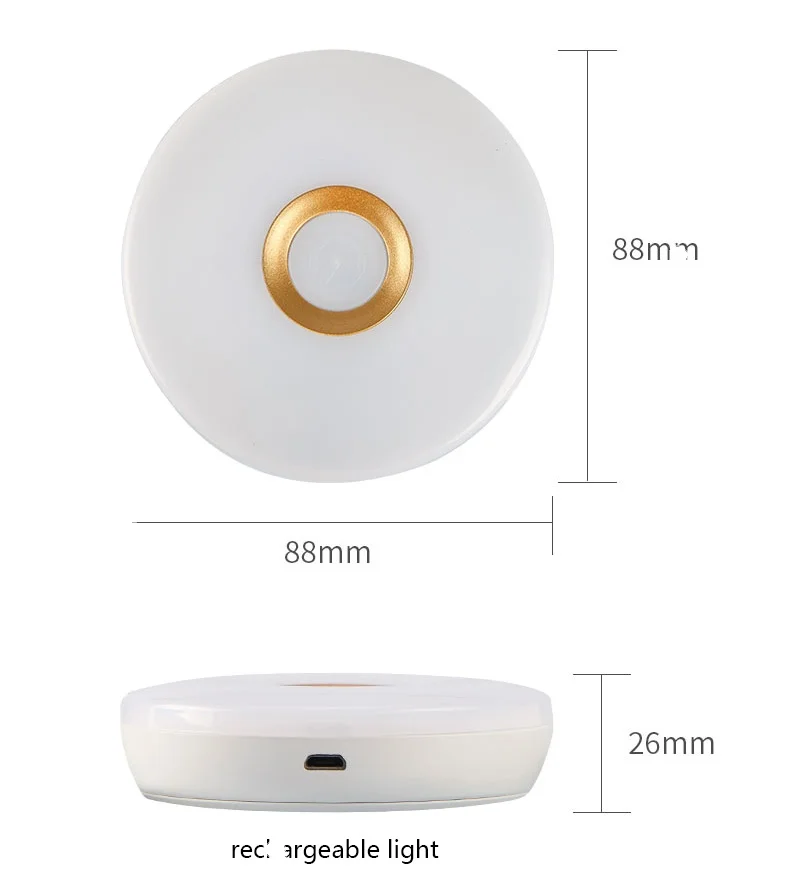 2020 Popular Product Led Under Cabinet Light USB Rechargeable Wireless Led Puck Light With Remote Control