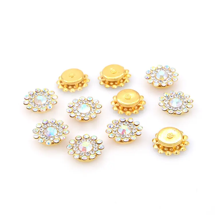 

CJ Crystal Sew on Drop Crystal Fancy Stones with Metal Claw Setting for Clothes