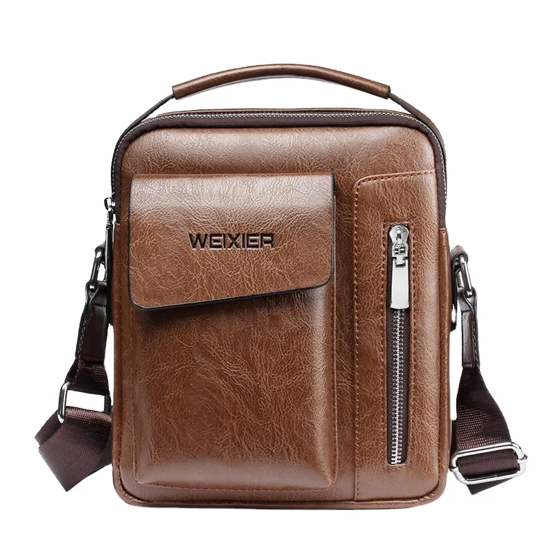 

Vintage men messenger bag Pu leather sports bag Shoulder Handbag male crossbody bag, Custom