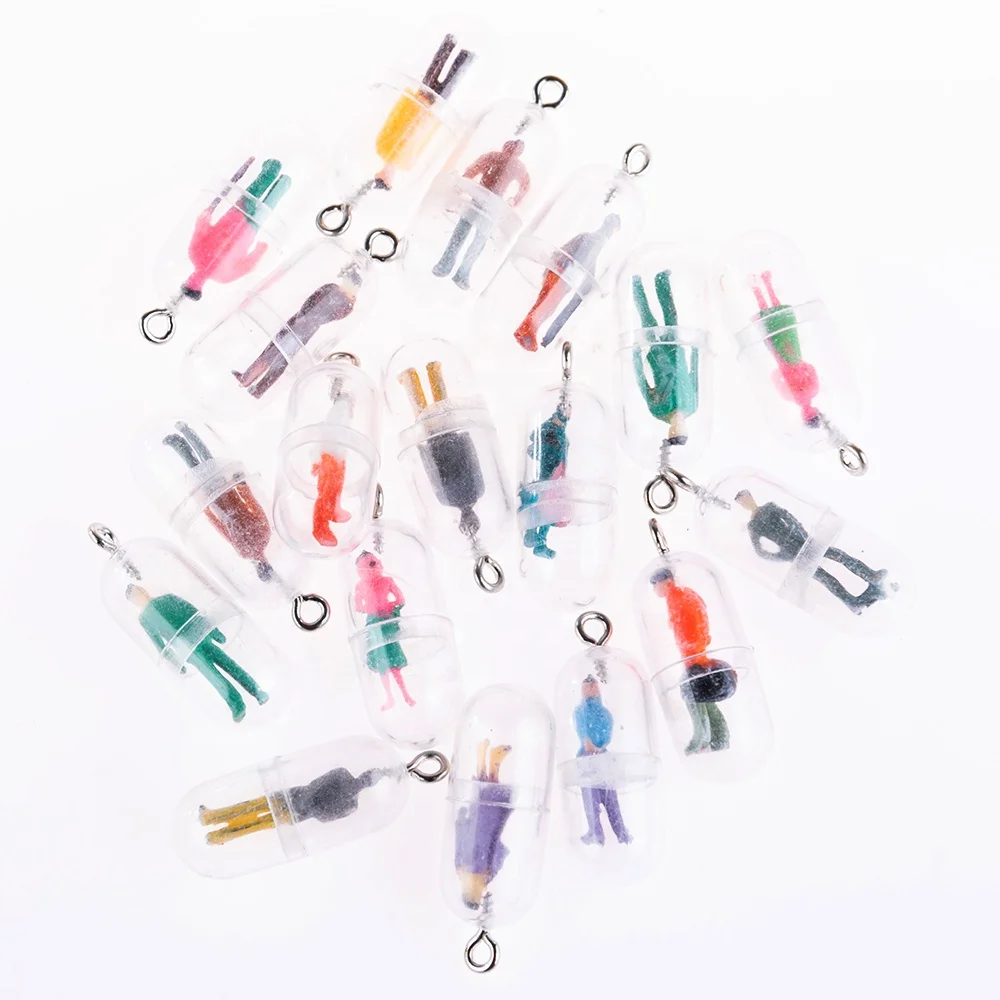 

Amazon Funny Capsule Design Charms Transparent Resin Pills Villain Pendants For Charms DIY Earring Jewelry Accessories, Picture