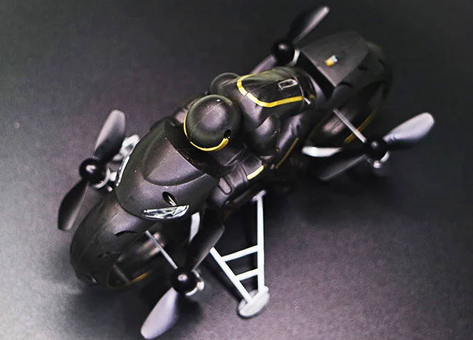 Taking Aerial Photo Mini RC Drone Toys 360 Flip Four-Axis Aircraft 2.4G Motorcycle Land&Air Dual Mode Hand Gesture RC Quadcopter