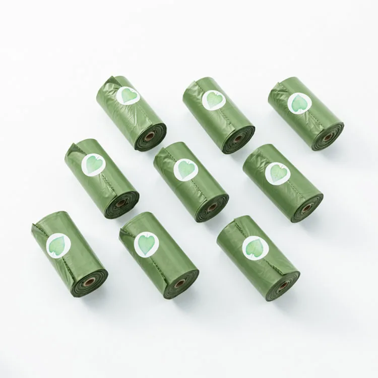 

New Design Custom Pet Disposable Biodegradable Mini Dog Poop Bag, Green