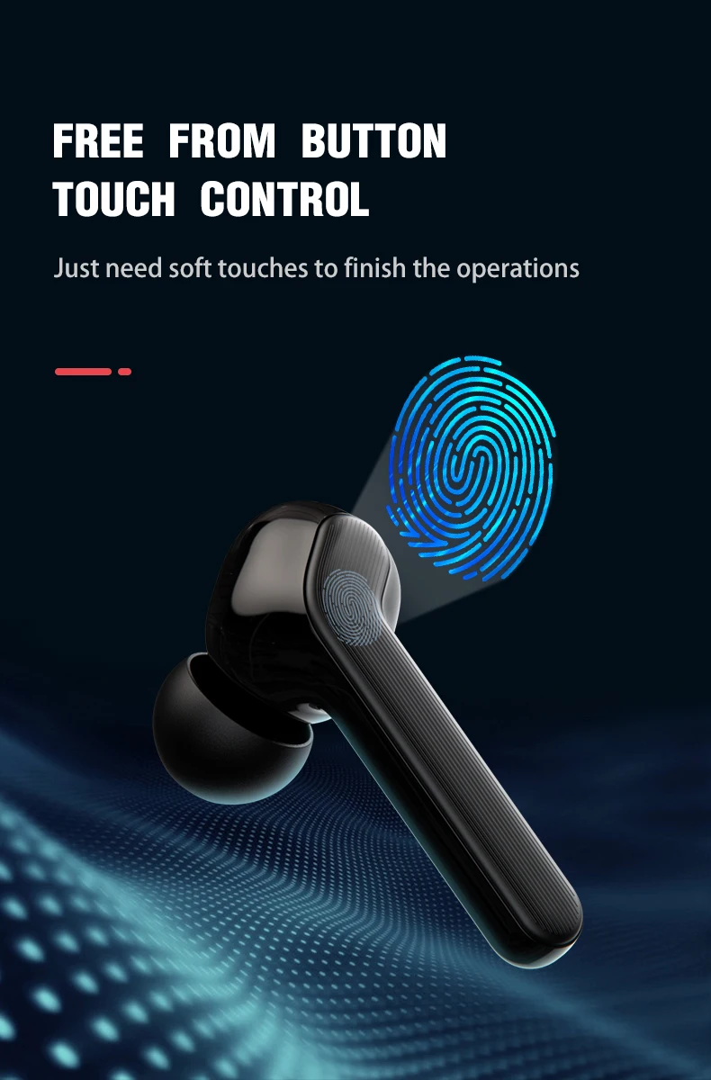 Yoobao YB-505 Wireless Earphone In-ear Headphone TWS Waterproof Noise Cancelling Whole-day Comfort - ANKUX.COM