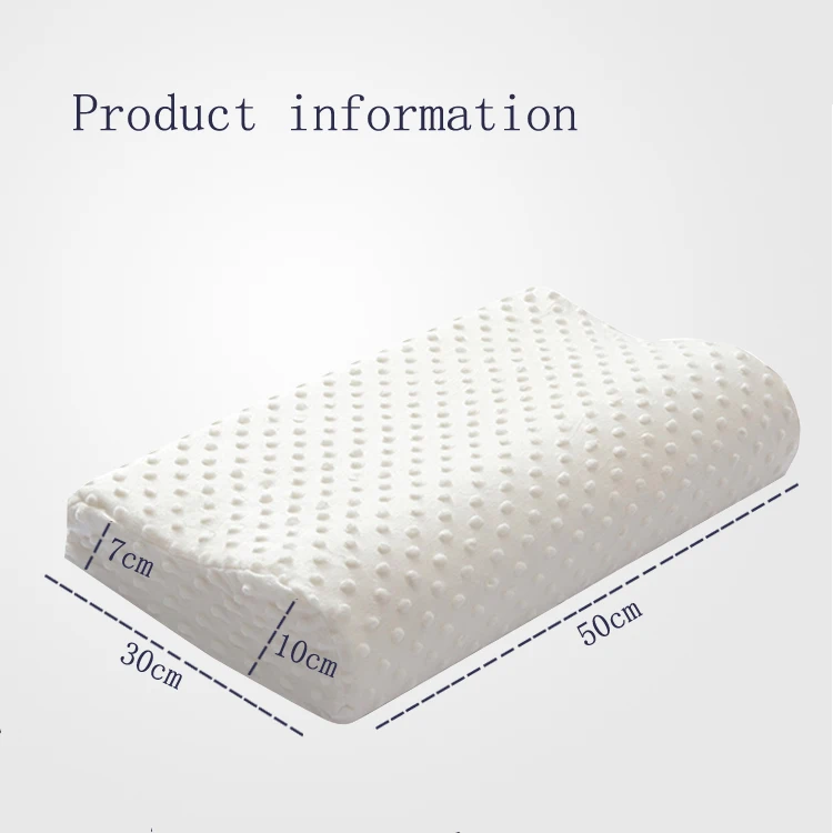 In Stock Wholesale 50*30*10cm Bubble Cervical Neck Contour  pillow With memory foam filling and polyester fabric cover YSDK0074