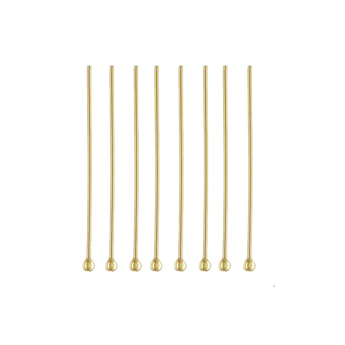 

wholesale jewelry accessories findings 14k gold filled head pin