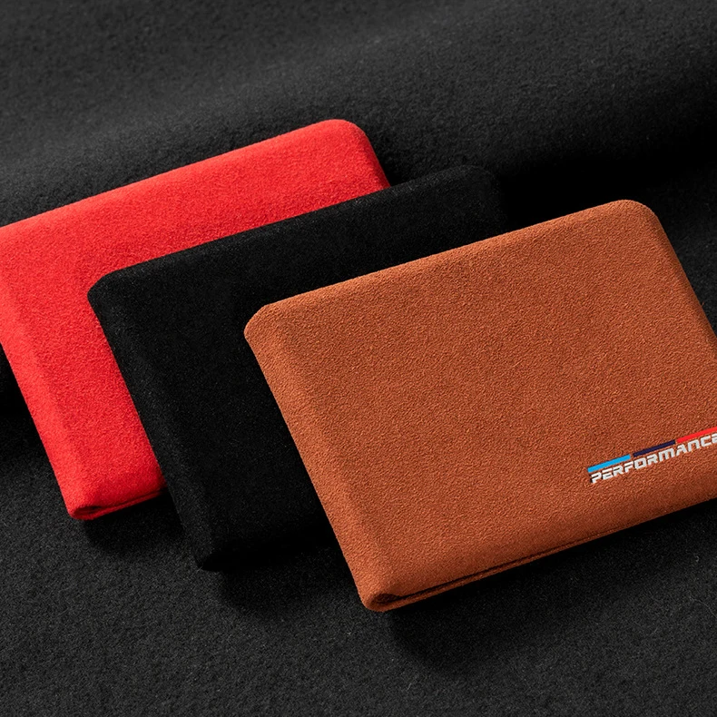 

Mens Gift Top Grade Genuine Leather Slim Card Holder Leather, Black,brown,red,grey