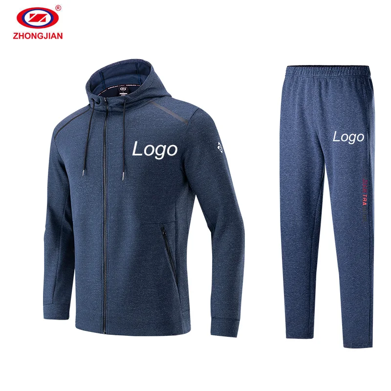 

New Design Custom Bulk Man Sweatsuit Sportswear Clothes Vendors Mens Gym Fitness Wear Tracksuits Set