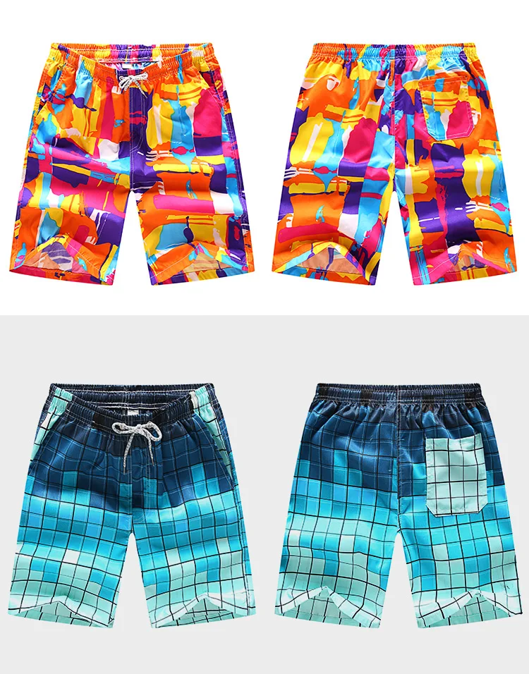 

Cheaper Fashion Breathable Swim Shorts Custom Summer Men Swimwear Beach Shorts, Multi-color